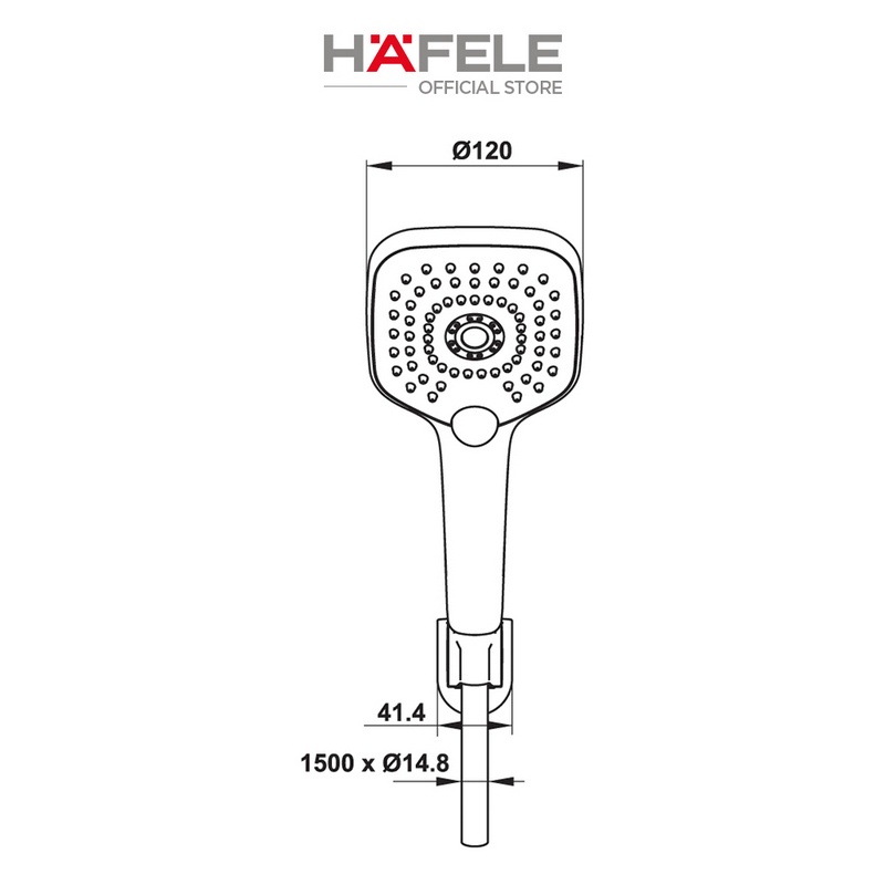 Bộ sen tay Hafele New Mysterious 120S - 485.60.625