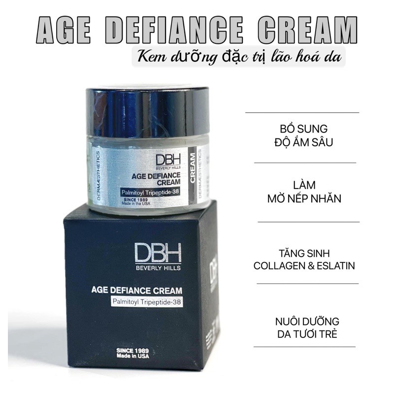 Kem dưỡng trẻ hoá da Age deffiance cream DBH