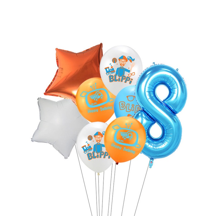 Set 9 Bong Bóng Từ 0-9 Tuổi Trang Trí Tiệc Sinh Nhật Cho Bé