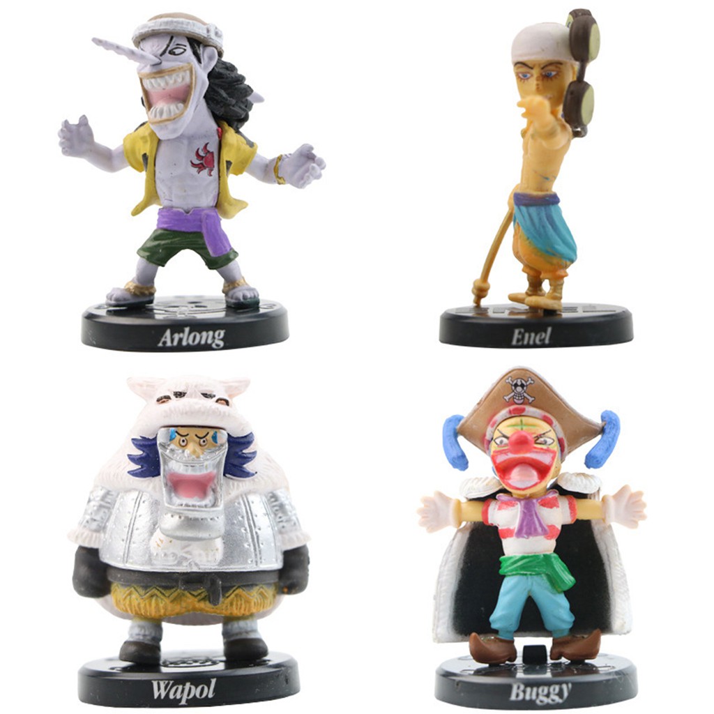 [Figure&Toy]12Pcs/Set Anime Cartoon Cute One Piece Luffy Model Toys Ornaments Home Decor