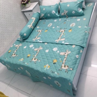 Bộ chăn ga: chăn hè, ga gối Poly 1m8x2m