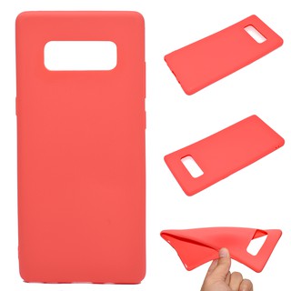 Casing Samsung Galaxy Note 8 9 10 Plus candy color soft silicone Phone Case