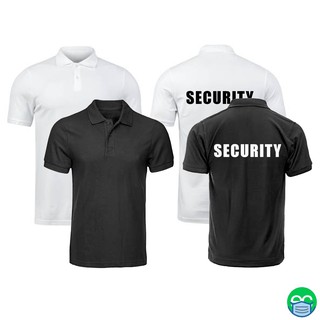 Image of [SG LOCAL] Black Security Polo T Shirt / Security Polo Tee / Security Shirt / Security Uniform / Security Polo Shirt