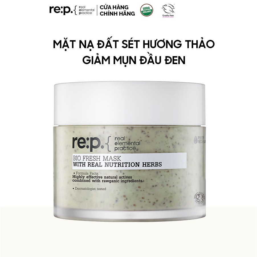 Mặt Nạ Đất Sét Hương Thảo Se Khít Lỗ Chân Lông RE:P Bio Fresh Mask