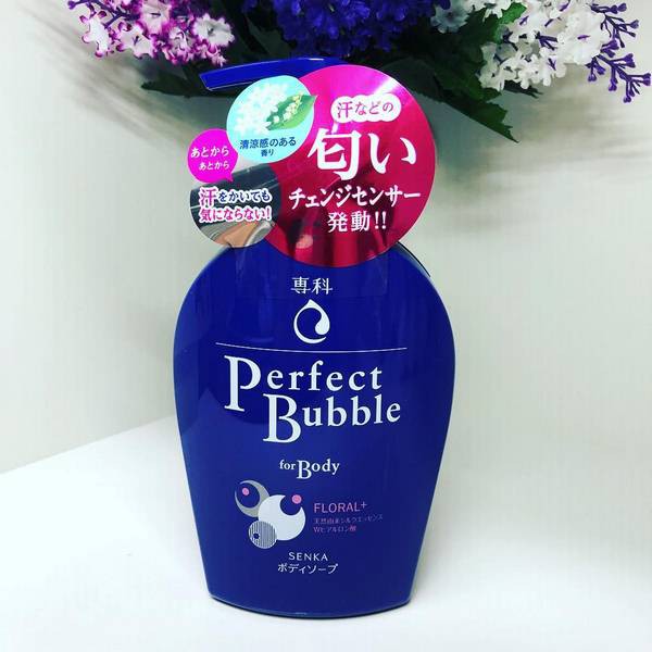 Sữa Tắm Dưỡng Ẩm Senka Perfect Bubble For Body Floral 500ml