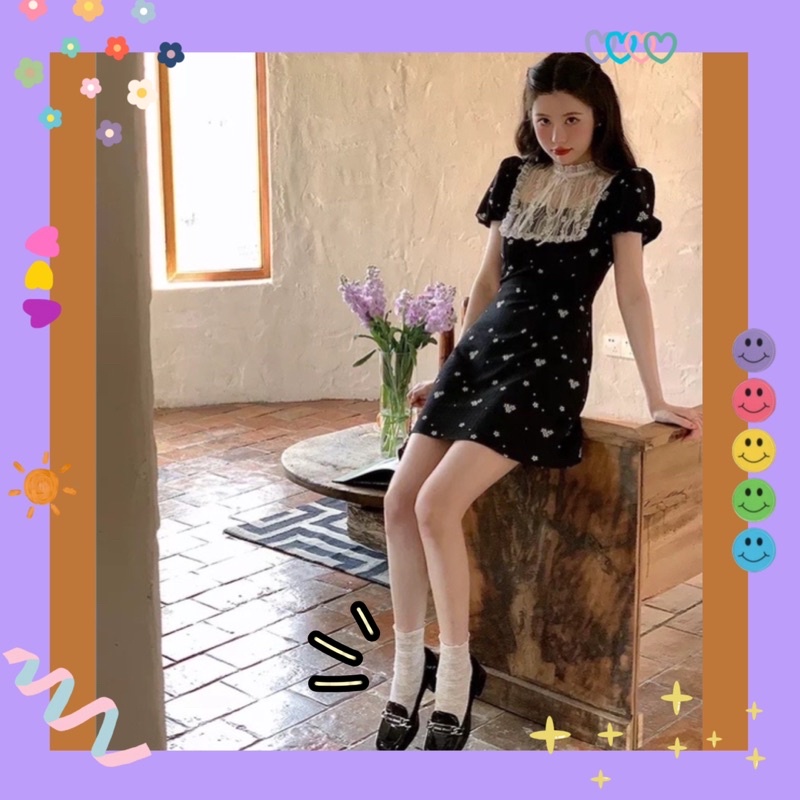 Vớ ren mỏng hoạ phong cách LOLITA 👗