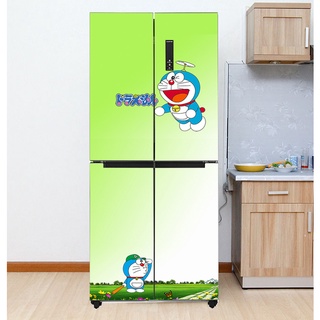 Decal dán tủ lạnh chất liệu cao cấp - Doraemon