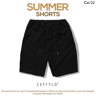 Quần Shorts Nỉ trơn Đen, Chất Liệu Nỉ Chân Cua, Thoáng Khí, Form Slimfit - CEFFYLO