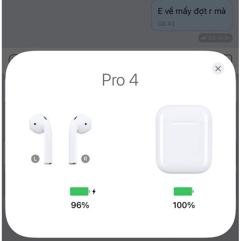 Tai Nghe Bluetooth 5.0 Không Dây Mini Pro4 Tws Tiện Dụng Dành Cho Điện Thoại - Máy Tính - Laptop với đầy đủ chức nang