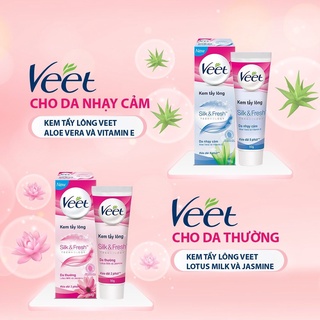 Kem tẩy lông cho mọi loại da veet silk & fresh