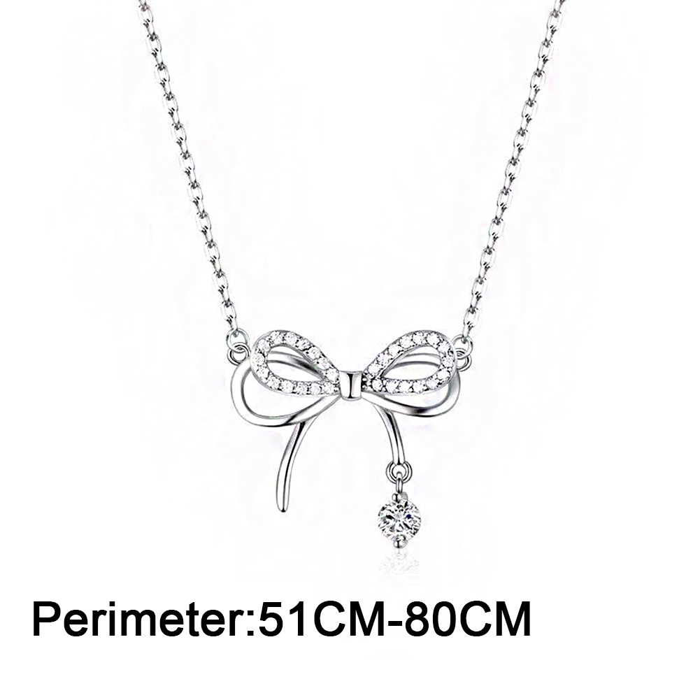 Vòng cổ Mặt Nơ Đính Pha Lê Phong Cách Hàn Quốc Thời Trang Cho Nữ