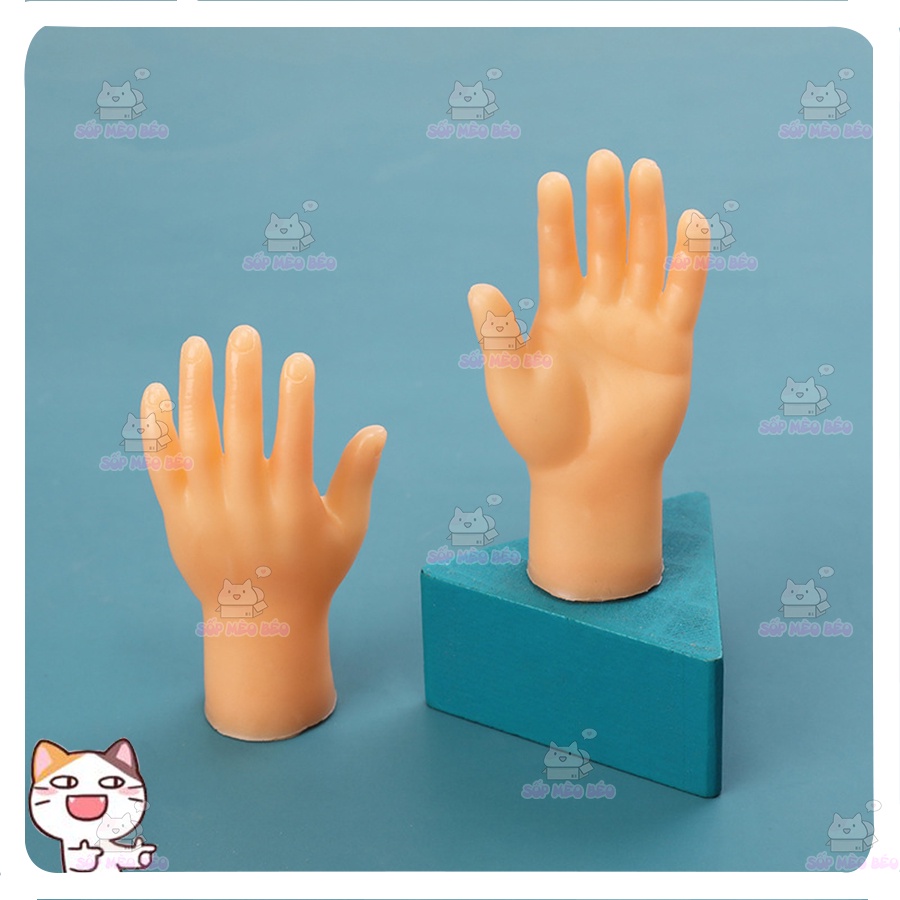 Bàn tay giả xỏ ngón gãi và massage cho Mèo