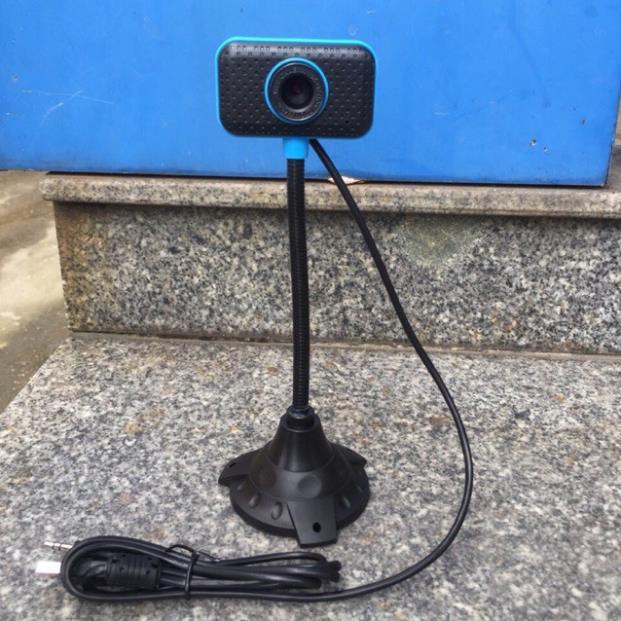 Webcam chân cao siêu nét - kết nối USB, Microphone giắc 3.5