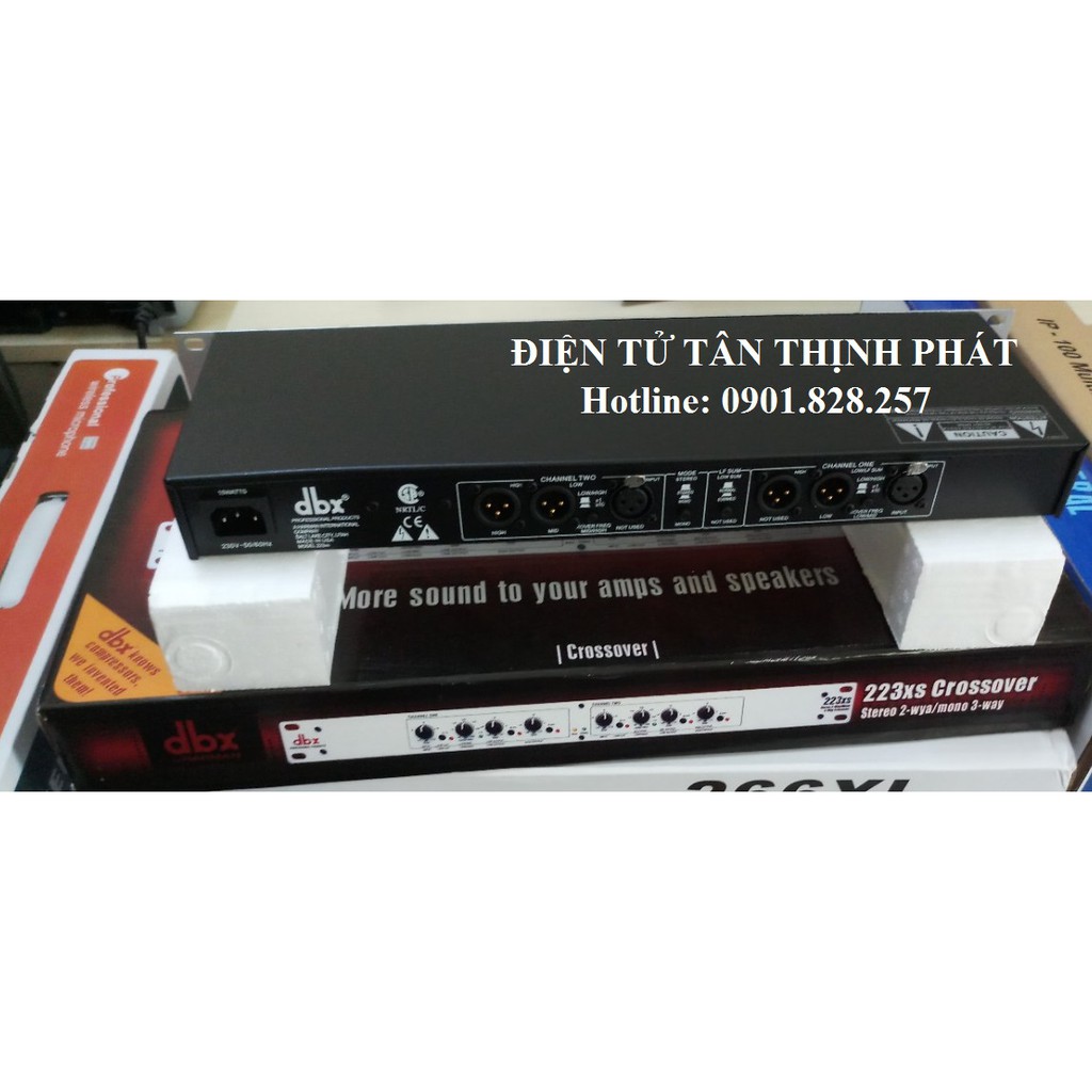 (ẢNH THẬT)Thiết bị crossover dbx 223xs hàng chuẩn loại 1 (màu bạc)