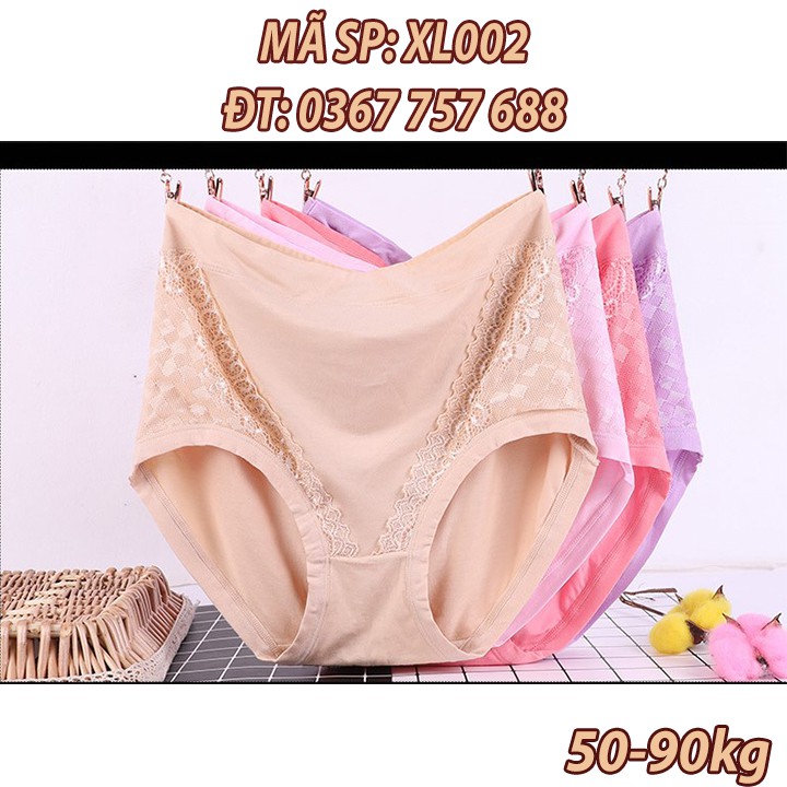 Quần lót nữ đẹp cạp cao quần lót cotton người già size lớn XL002