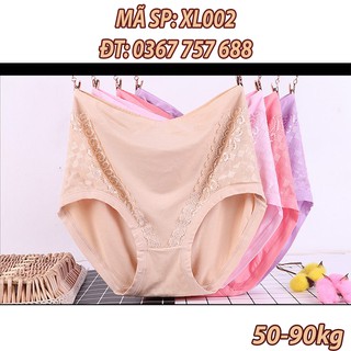 Quần lót nữ đẹp cạp cao quần lót cotton người già size lớn XL002
