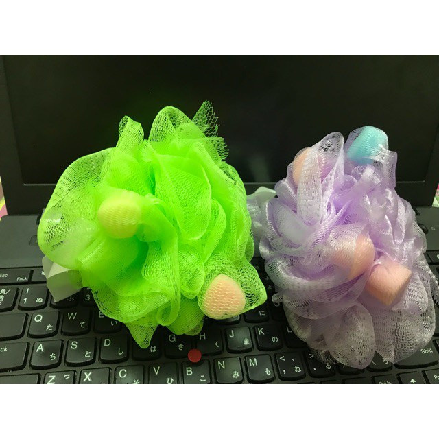 Bông tắm tròn tạo bọt