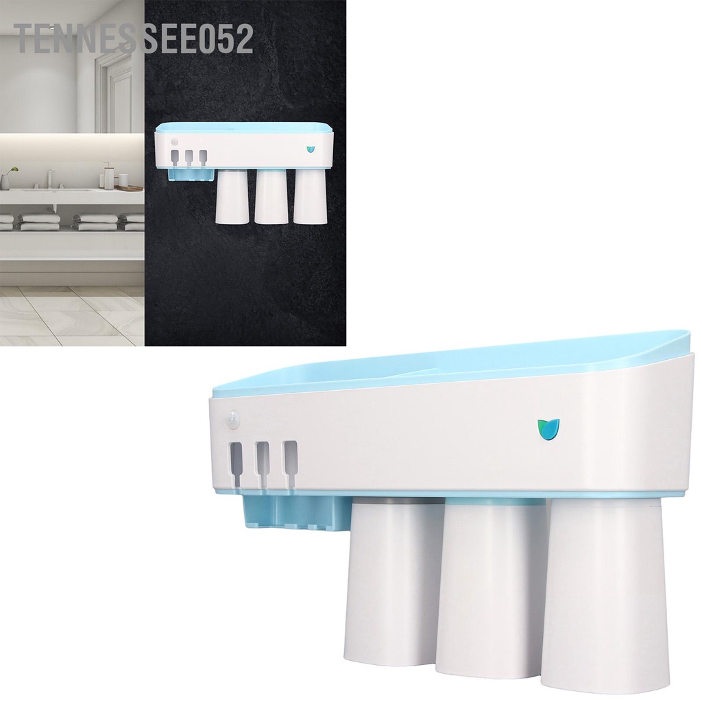 Tennessee052 Giá đỡ bàn chải đánh răng Khử trùng thông minh Miễn phí Đấm tia cực tím bằng USB Sạc phòng tắm Phụ kiện