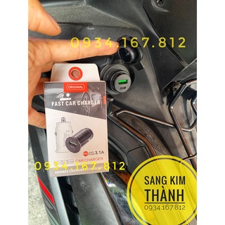 Tẩu Sạc Điện Thoại Loại Tốt Cho xe Máy Vision, Airblade, Exciter 155, Sh, Nvx, Adv, Free Go