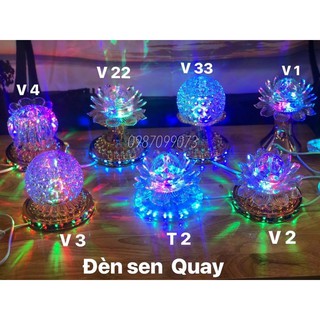 Đèn hoa sen xoay (nhiều mẫu)
