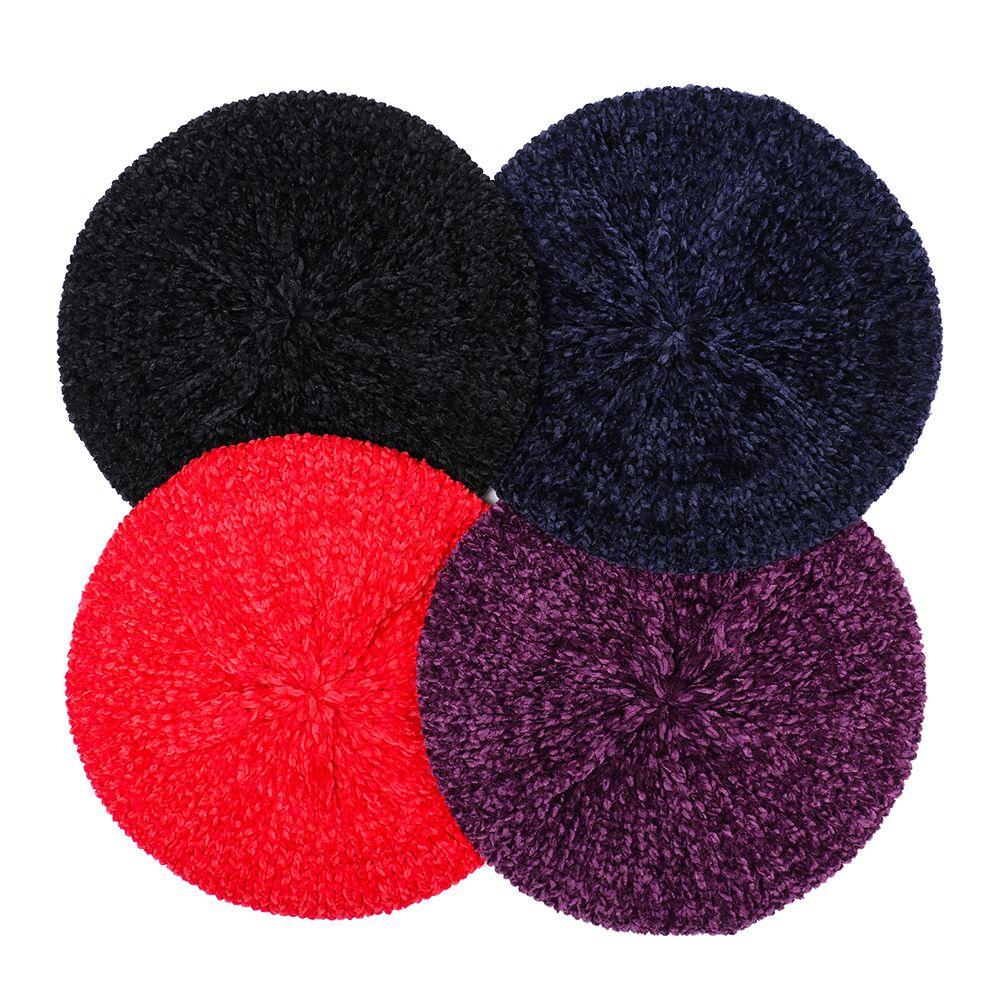 BSUNS Mũ Beret Dệt Kim Thoáng Khí Cho Nữ