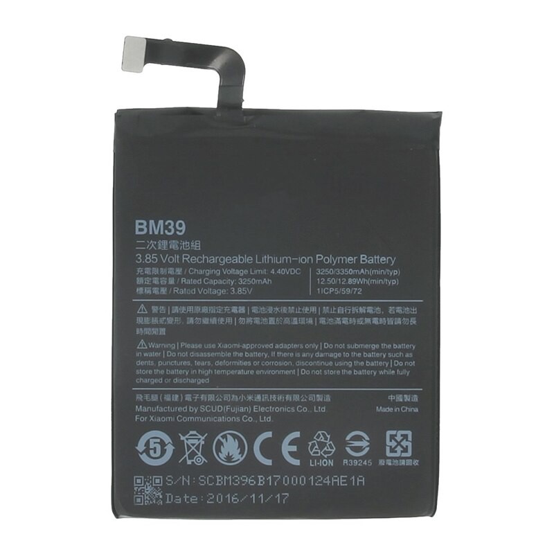 Pin Sạc Thay Thế Cho Xiaomi Mi6 - BM39 , Pin Xiaomi Mi6