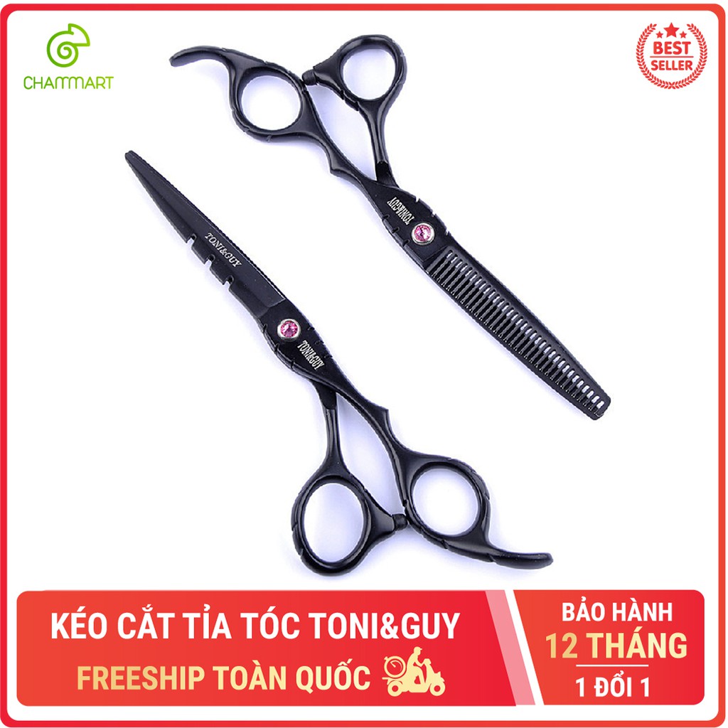 Kéo cắt tỉa tóc thép cao cấp Toni&Guy 6 inch chuyên dụng tạo mẫu tóc Chammart