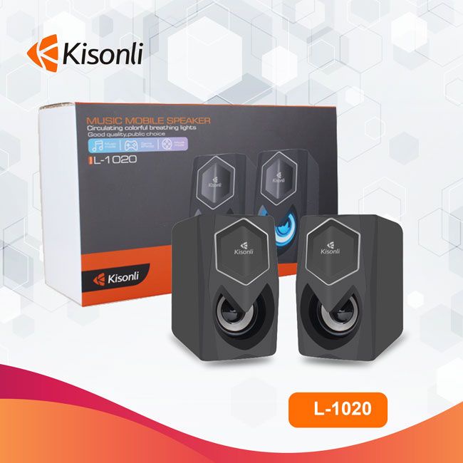 [Mã ELHACE giảm 4% đơn 300K] Loa 2.0 Kisonli L-1020 LED