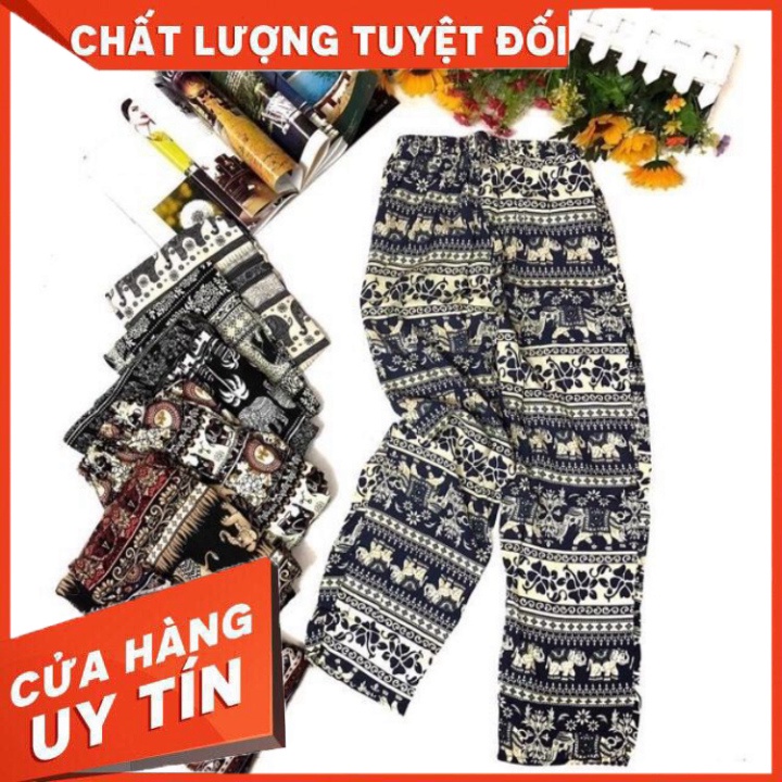 Quần lanh dài xuông gấu (Alibaba) - SIÊU HOT