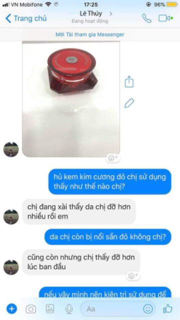 Kem Nén Kim Cương Đỏ Peiland 20gr