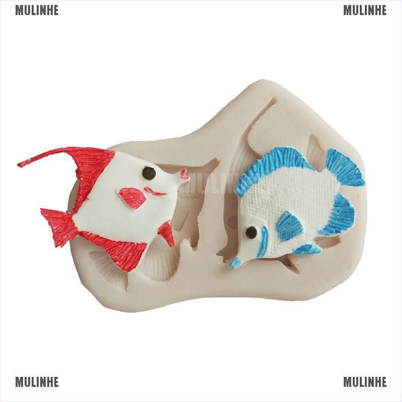 Khuôn Silicone Làm Bánh / Xà Phòng Hình Cá Dễ Thương