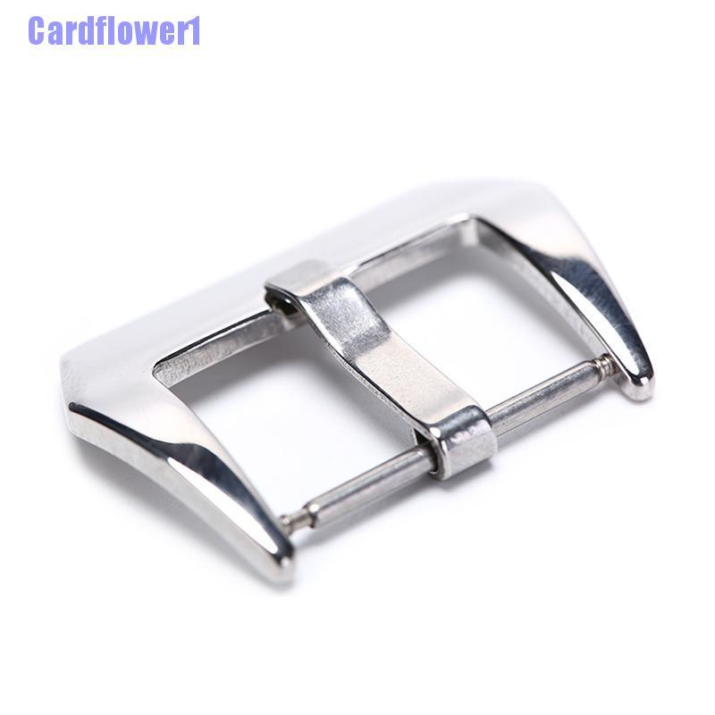 Dây Đeo Đồng Hồ Bằng Thép Không Gỉ Màu Đen / Bạc 20 / 22