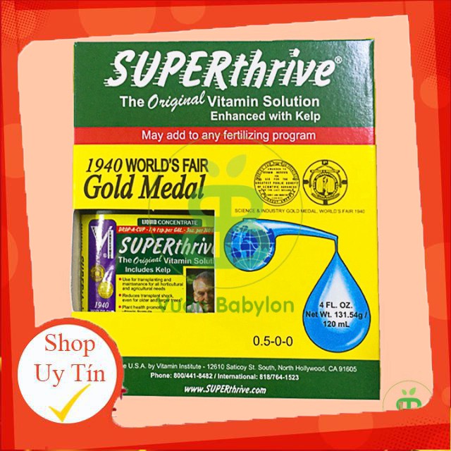 - Superthrive 120ml Kích Thích Tăng Trưởng chất lượng.