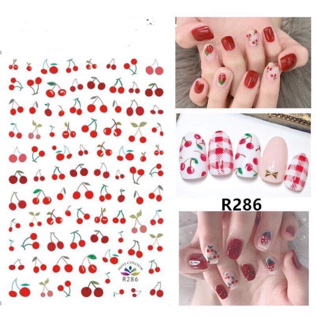 Bộ 50 sticker dán móng cao cấp