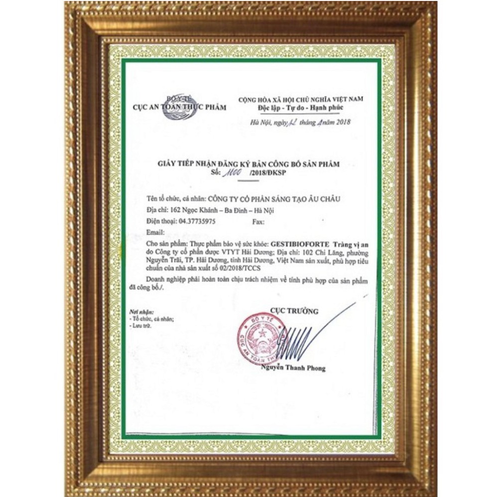 Gestibio Forte Tràng Vị An - Hỗ trợ điều trị chứng ợ nóng, ợ chua, đầy bụng, khó tiêu