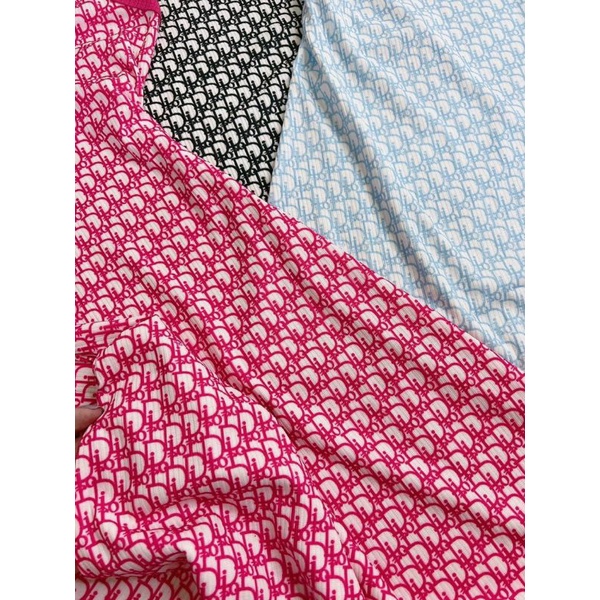 Đầm 2 dây in họa tiết Di.or ( kèm ảnh thật)