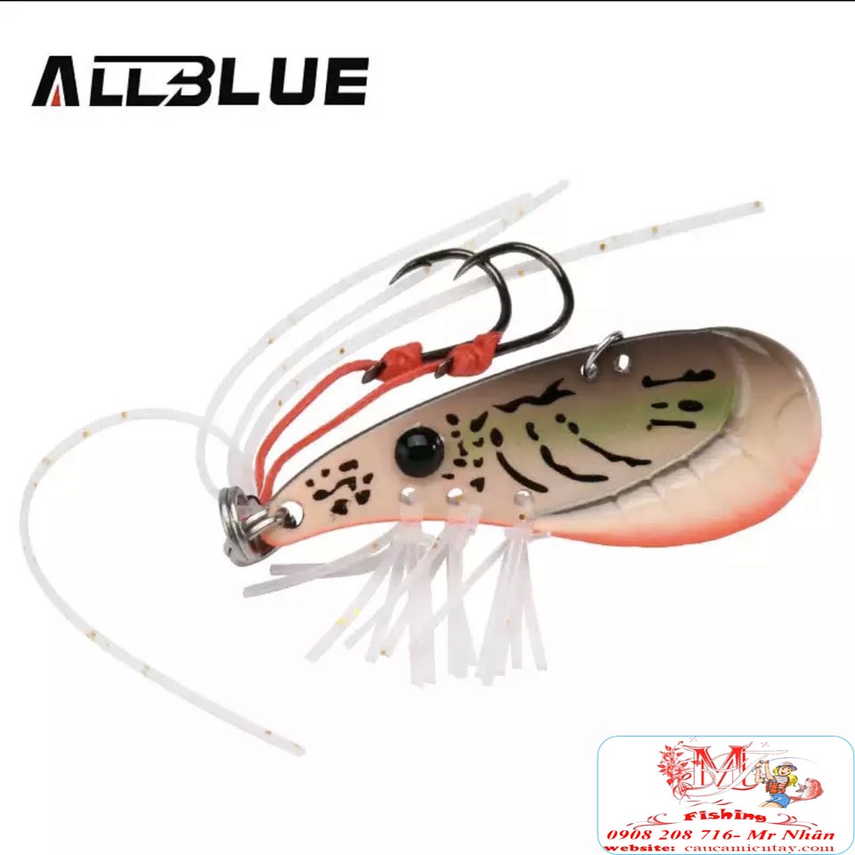Mồi Lure Tôm Sắt Chính Hãng Allblue Chuyên Lóc Tráp Chẽm Mú