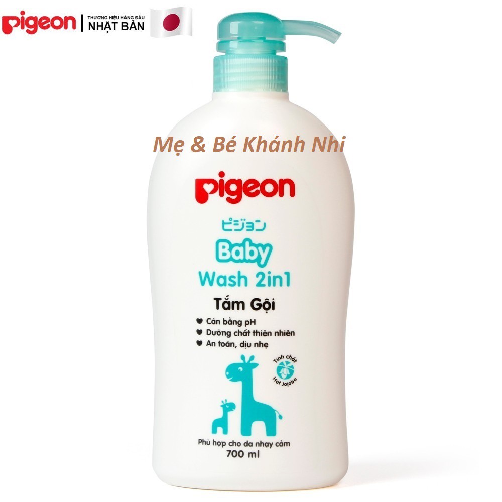 [Mẫu Mới] Sữa Tắm Gội Toàn Thân Cho Bé Pigeon 200ML/700ML