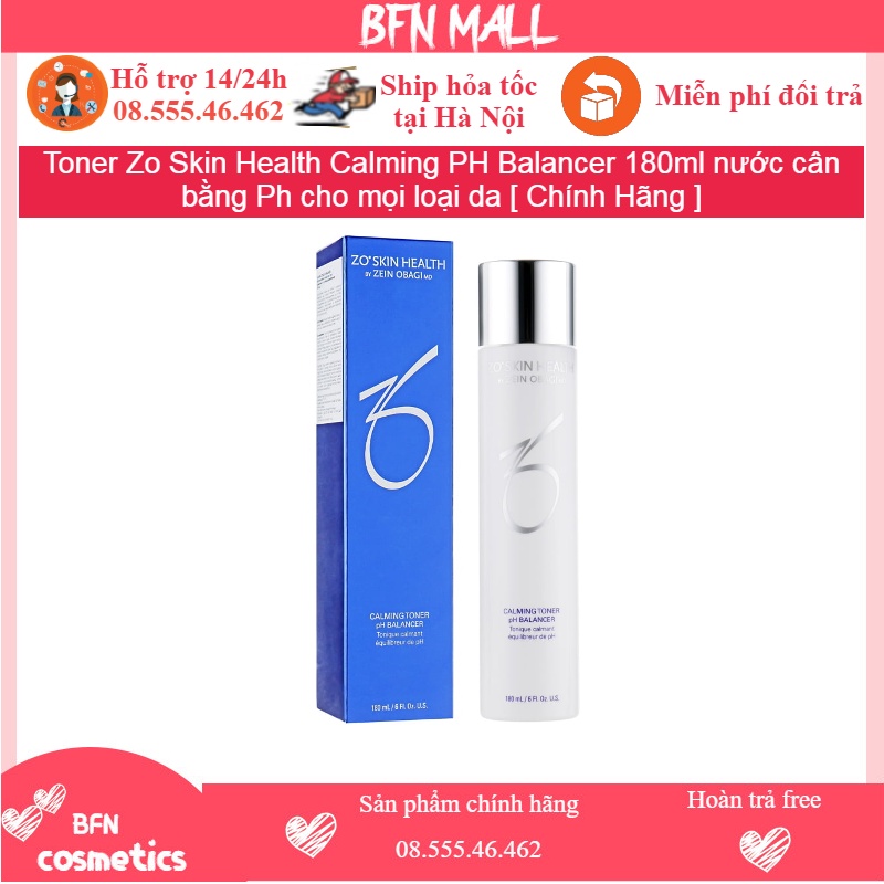 Toner Zo Skin Health Calming PH Balancer 180ml nước cân bằng Ph cho mọi loại da [ Chính Hãng ]