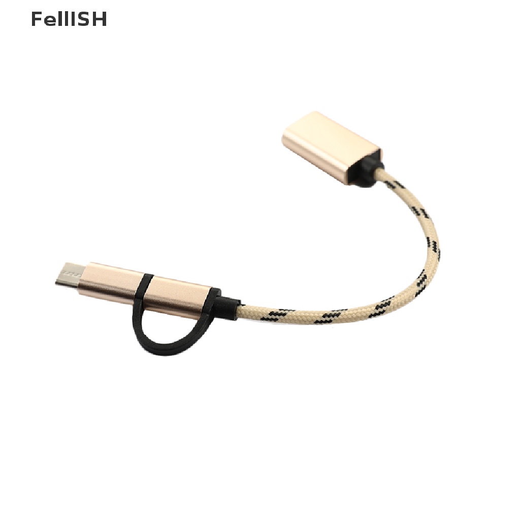 Cáp Chuyển Đổi 2 Trong 1 USB 3.0 OTG Type-C Micro USB Sang USB 439br