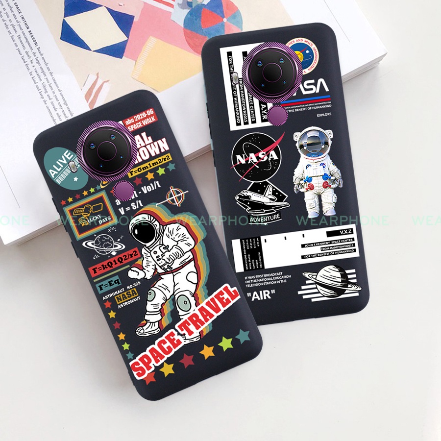 Ốp lưng Nasa Nokia 5.4 2.2 2.4 3.1c a 3.4 5.1 2.3 6.1 7.2 8.1 8.3 9.3 c1 c2 x3 x5 x6 x7 plus Dẻo Đen spaceman