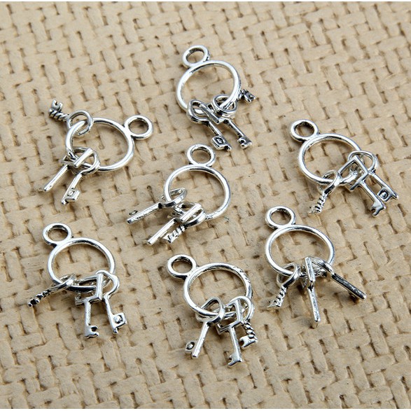 Set 8 Mặt Dây Chuyền Bạc Hình Bù Nhìn