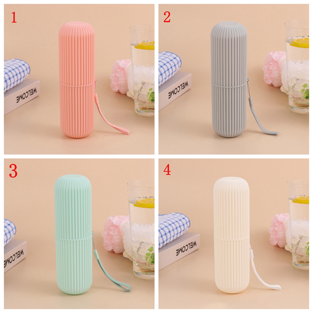 Daphne Hộp Đựng Bàn Chải Đánh Răng Bằng Nhựa Di Động Tiện Dụng Ốp