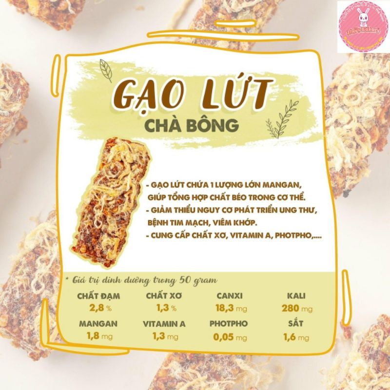 Thanh gạo lứt chà bông 150 gram