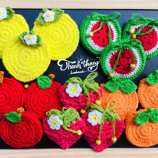 Túi đựng tỏi handmade (hình hoa quả)