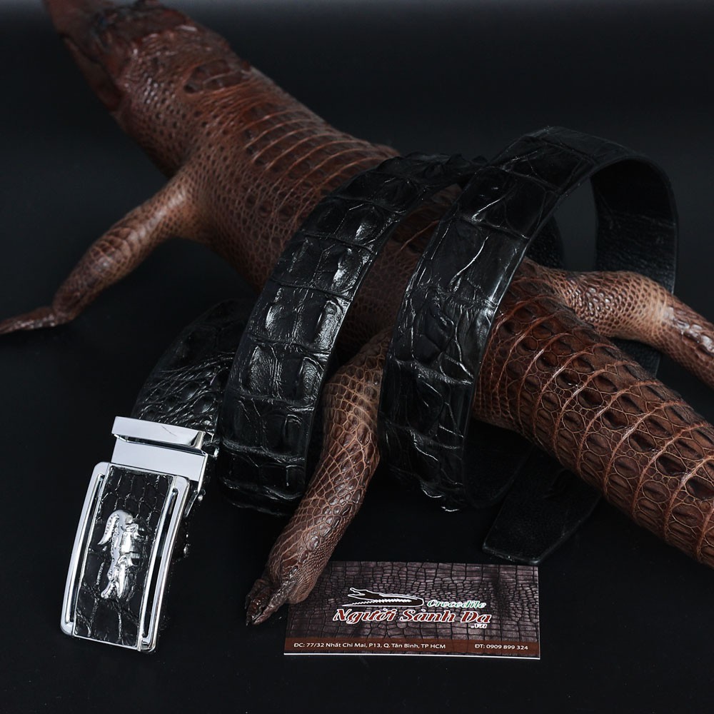 Thắt Lưng Da Cá Sấu Liền DL LEATHER