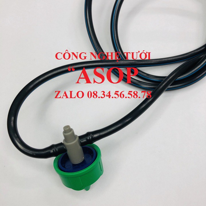 10 Bộ tưới nhỏ giọt 2 que cắm 10CM CÓ ĐẦU TƯỚI BÙ ÁP KHÔNG RỈ 2L-H