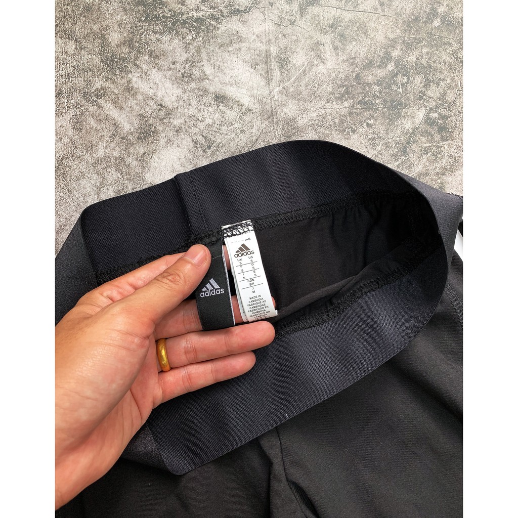 (HÀNG XUẤT XỊN)  Quần legging das 3 sọc ngắn 1769 Alphaskin Legging Made in Cambodia full tag code  SIZE S M L