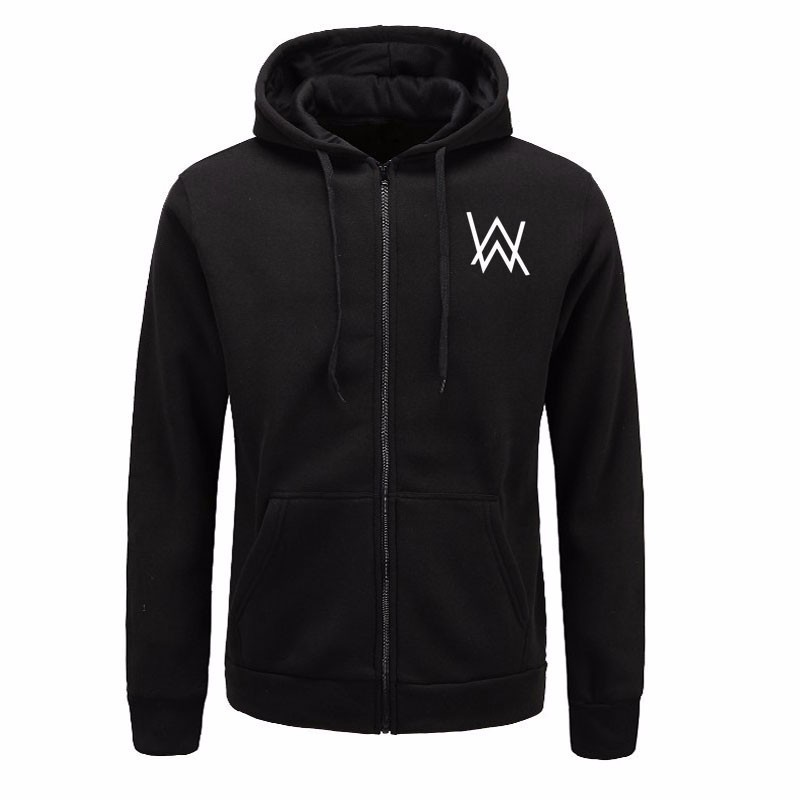 Áo khoác hoodie hip hop in biểu tượng DJ Alan Walker cho nam 2017