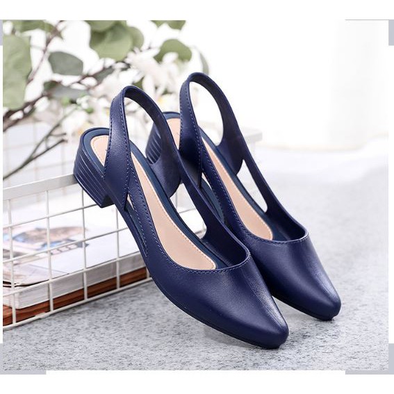 Sandal nữ chống nước đi mưa Alina cao 3.5p mới nhất V241